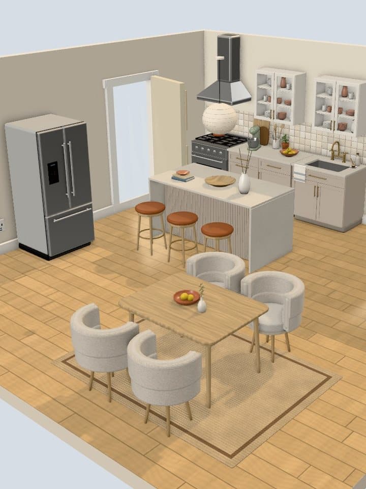 Modern kitchen island